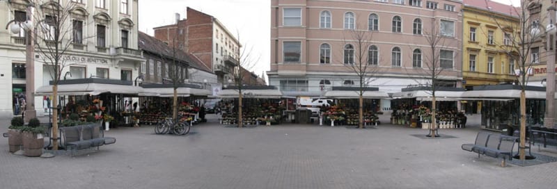 Café terraces on Cvjetni trg, Zagreb